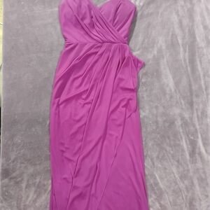 Xscape Strapless Fuchsia Dress